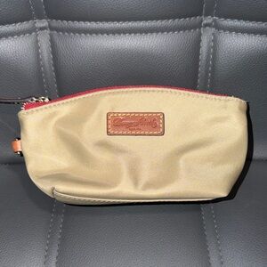 Dooney & Bourke Tan Cosmetic Bag